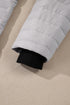 Solid Color Zip-up Quilted Puffer Jacket
